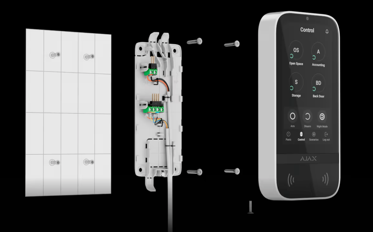 Instalacja KeyPad TouchScreen Fibra